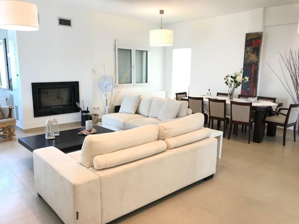 Villa Korais Luxury 3Br Apt With Sea View Salonicco Esterno foto